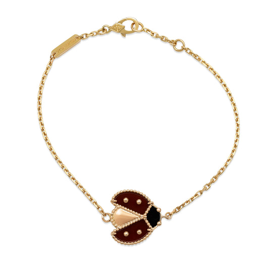 Van Cleef & Arpels Lucky Spring Bracelet, Open Wings Ladybug