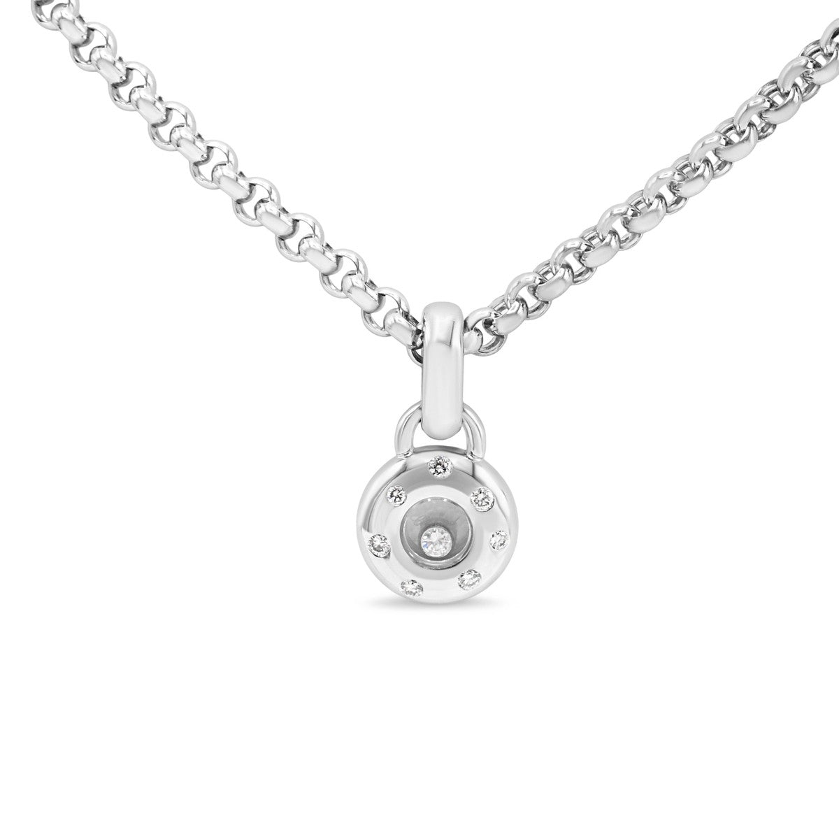Chopard Happy Diamonds Pendant Neckalce  - 18ct White Gold