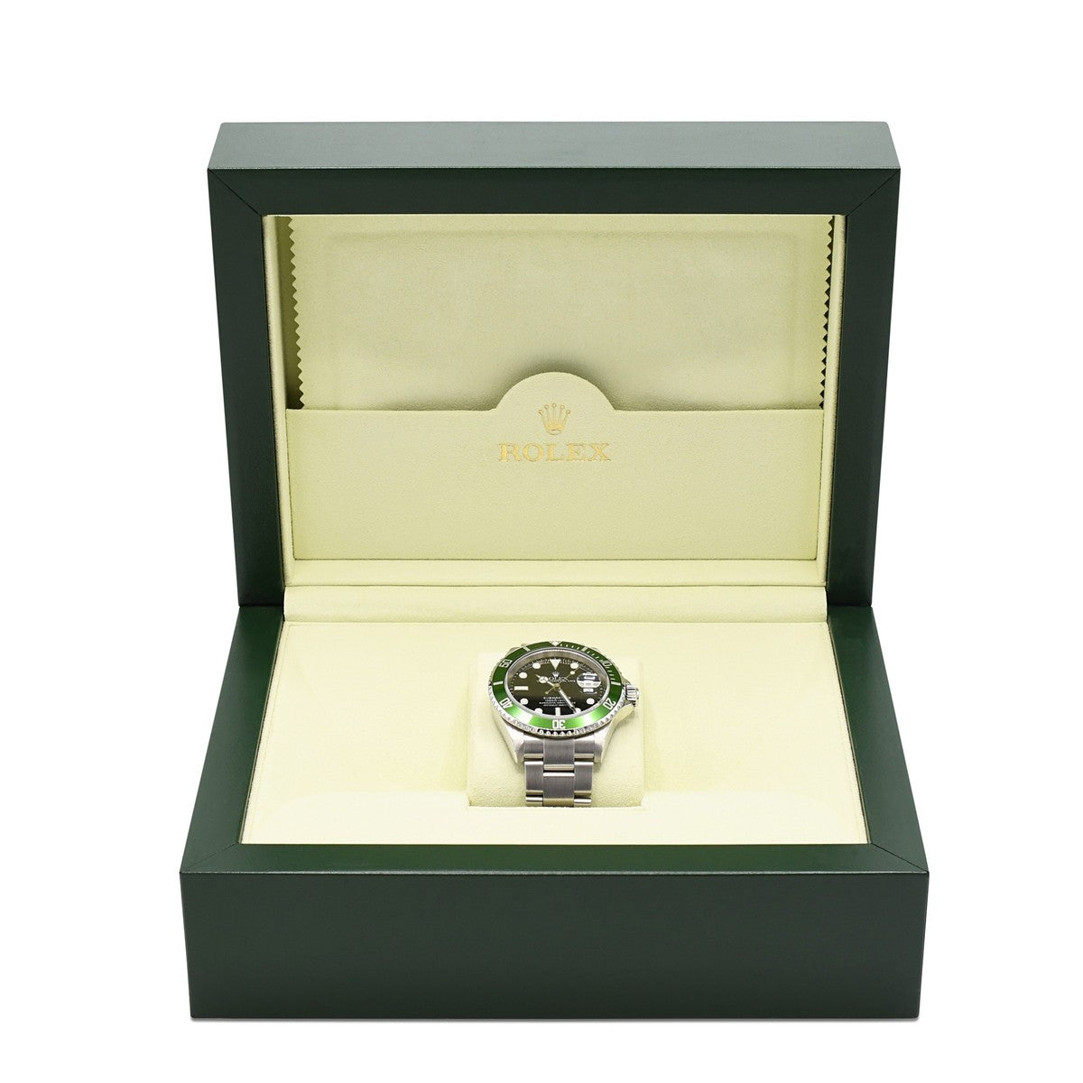 Rolex Submariner Date 40mm Steel Watch Kermit Ref - 16610LV