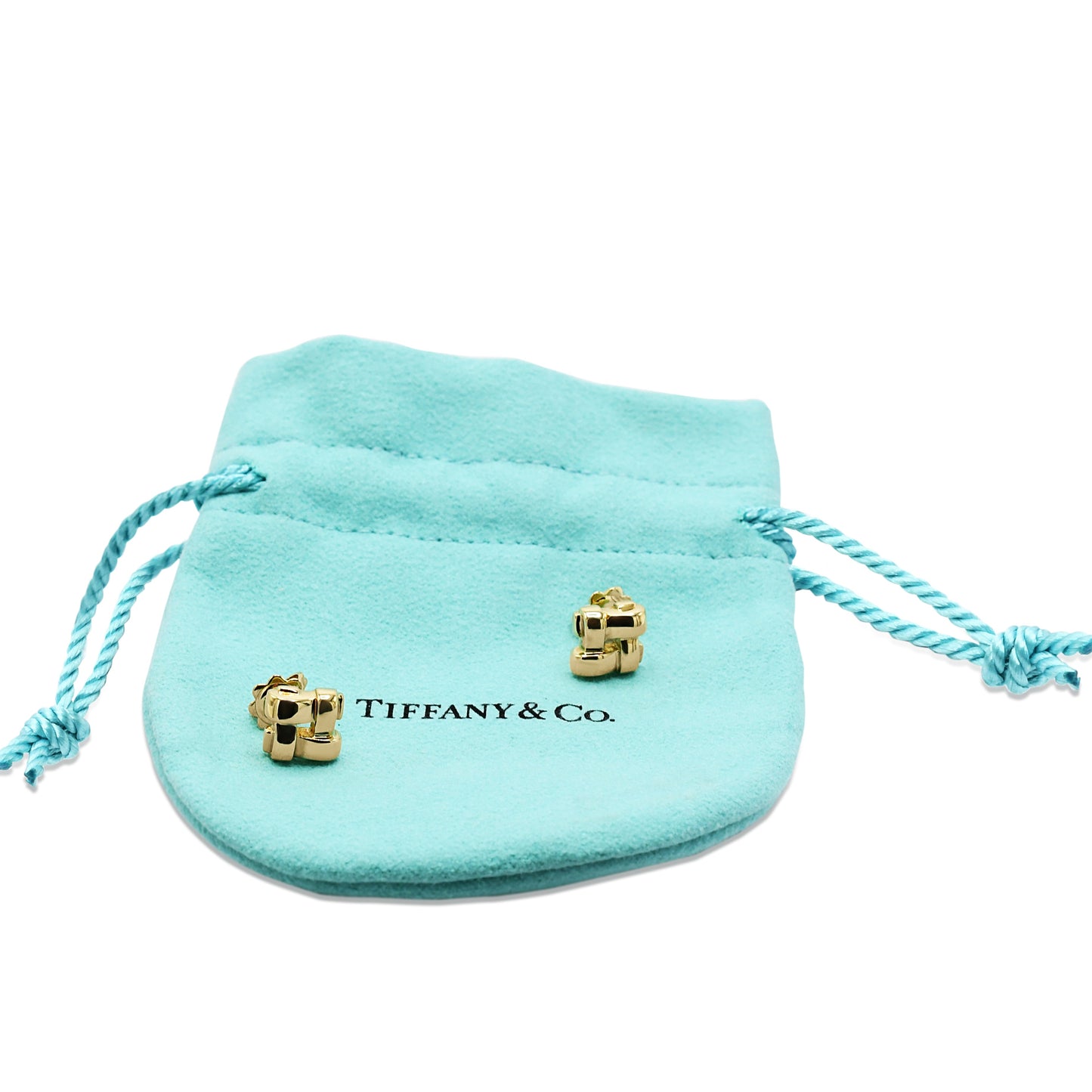 Tiffany Stud Earrings - 18ct Yellow Gold