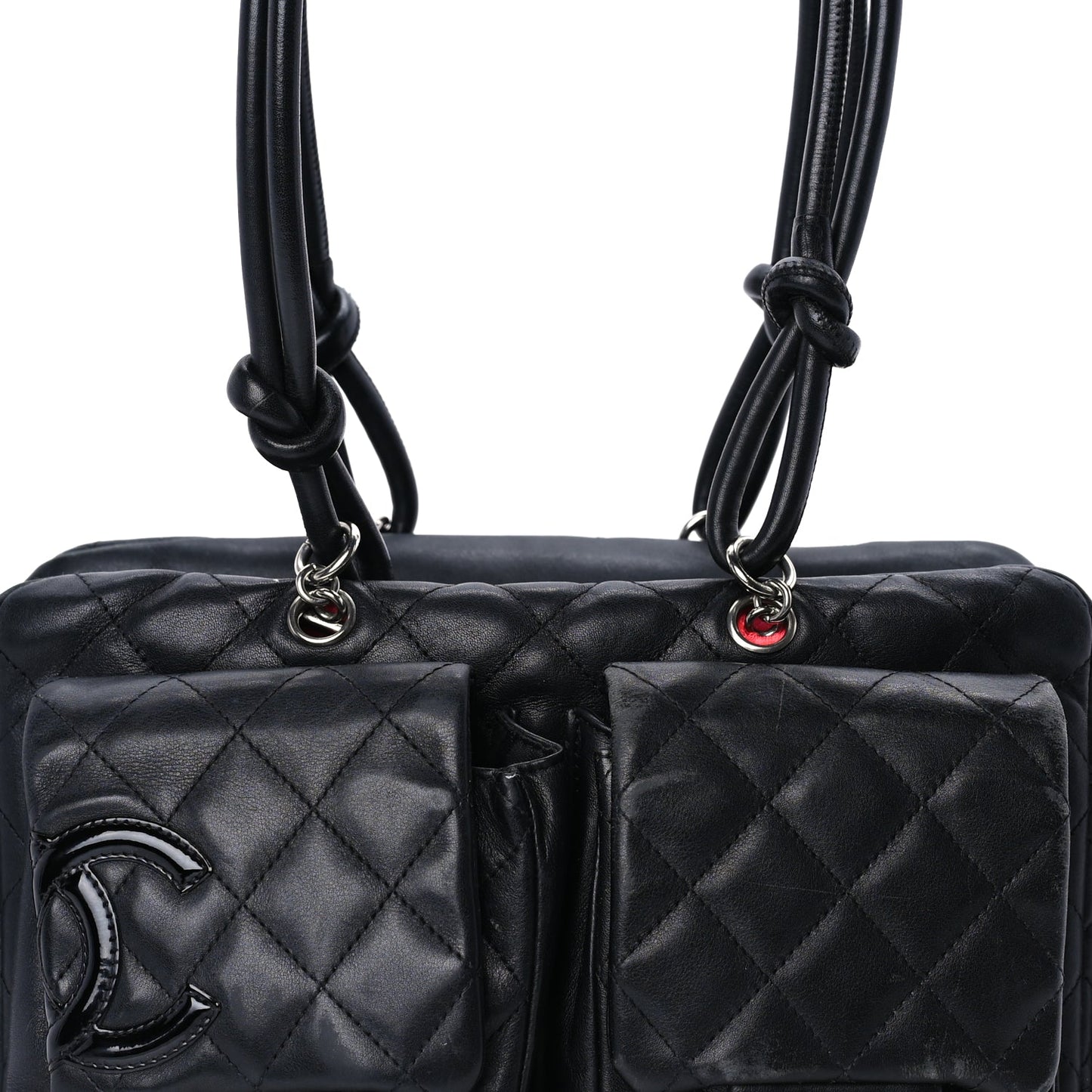 Chanel Calfskin Quilted Large Cambon Multipocket Reporter Black
