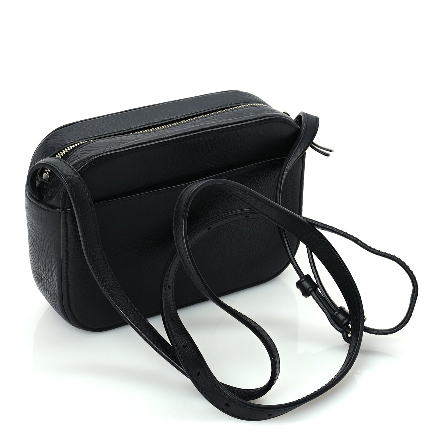 Balenciaga Calfskin Logo XS Everyday Camera Bag Black