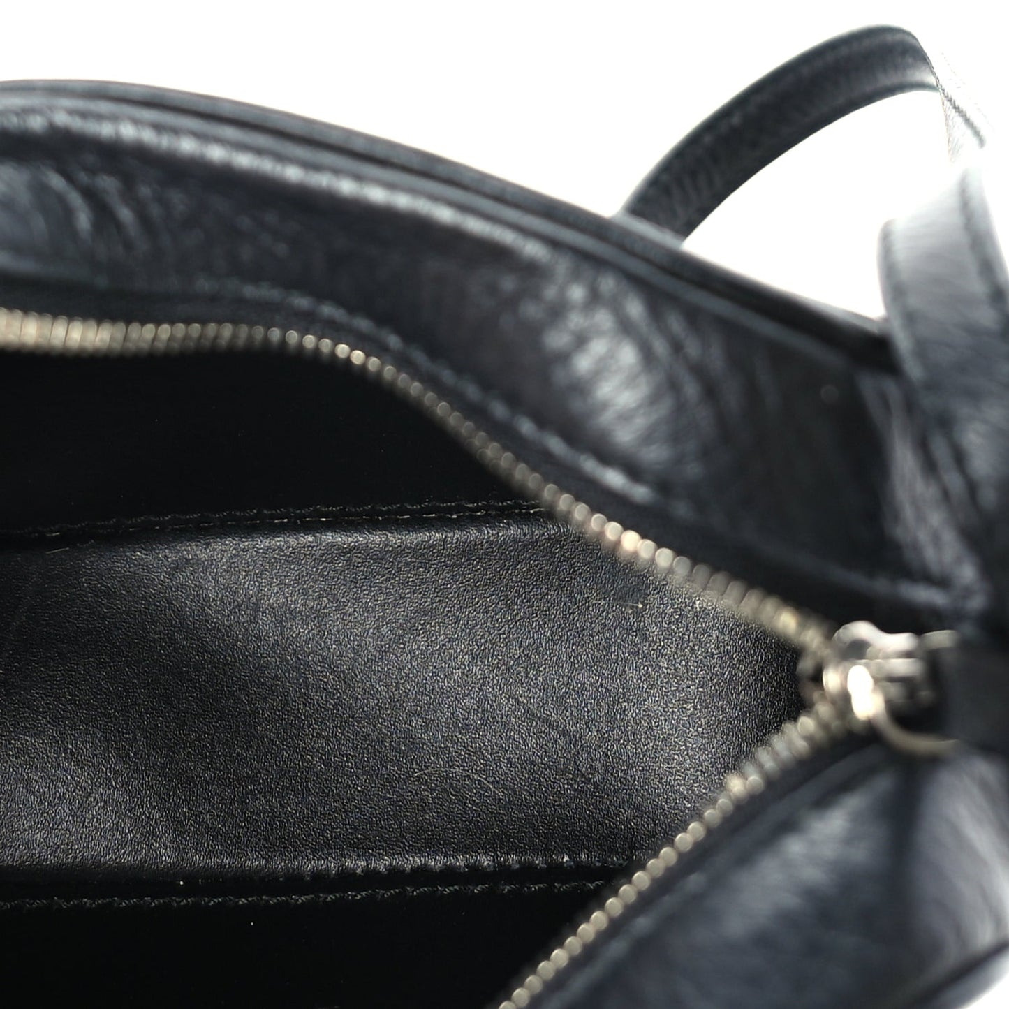 Balenciaga Calfskin Logo XS Everyday Camera Bag Black