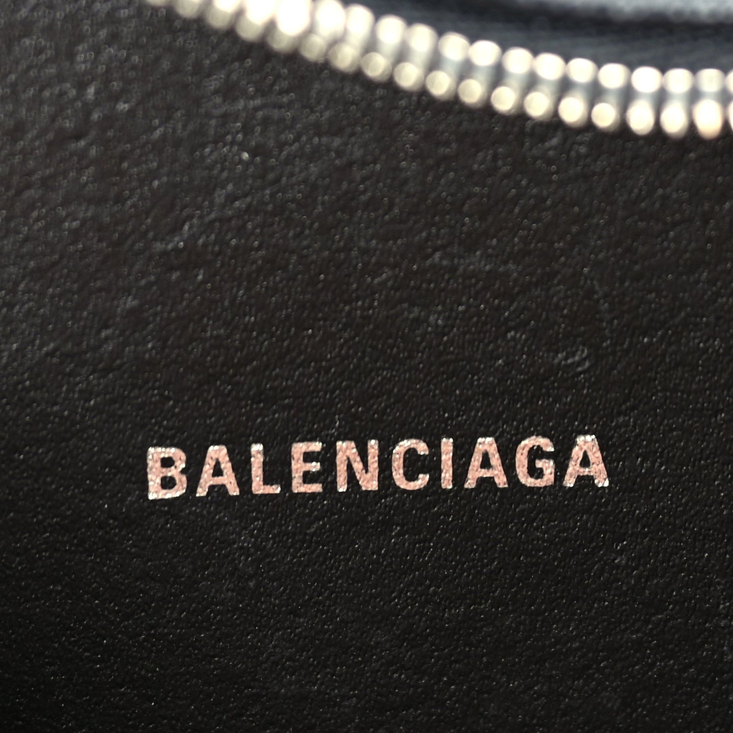 Balenciaga Calfskin Logo XS Everyday Camera Bag Black
