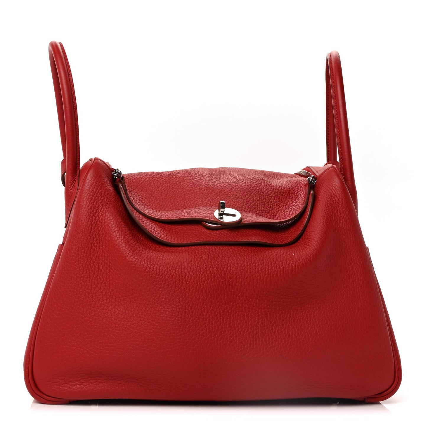 Hermes Taurillon Clemence Lindy 34 Rouge Garance