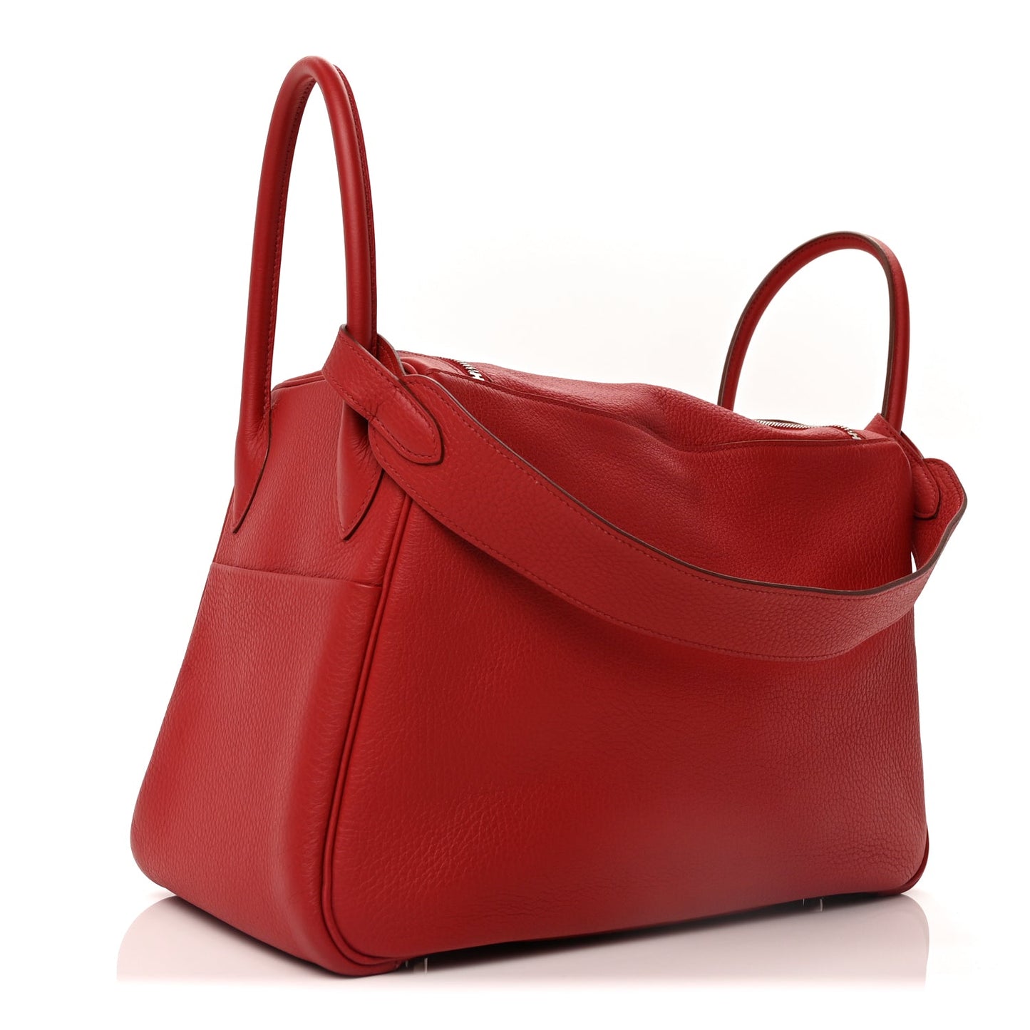 Hermes Taurillon Clemence Lindy 34 Rouge Garance