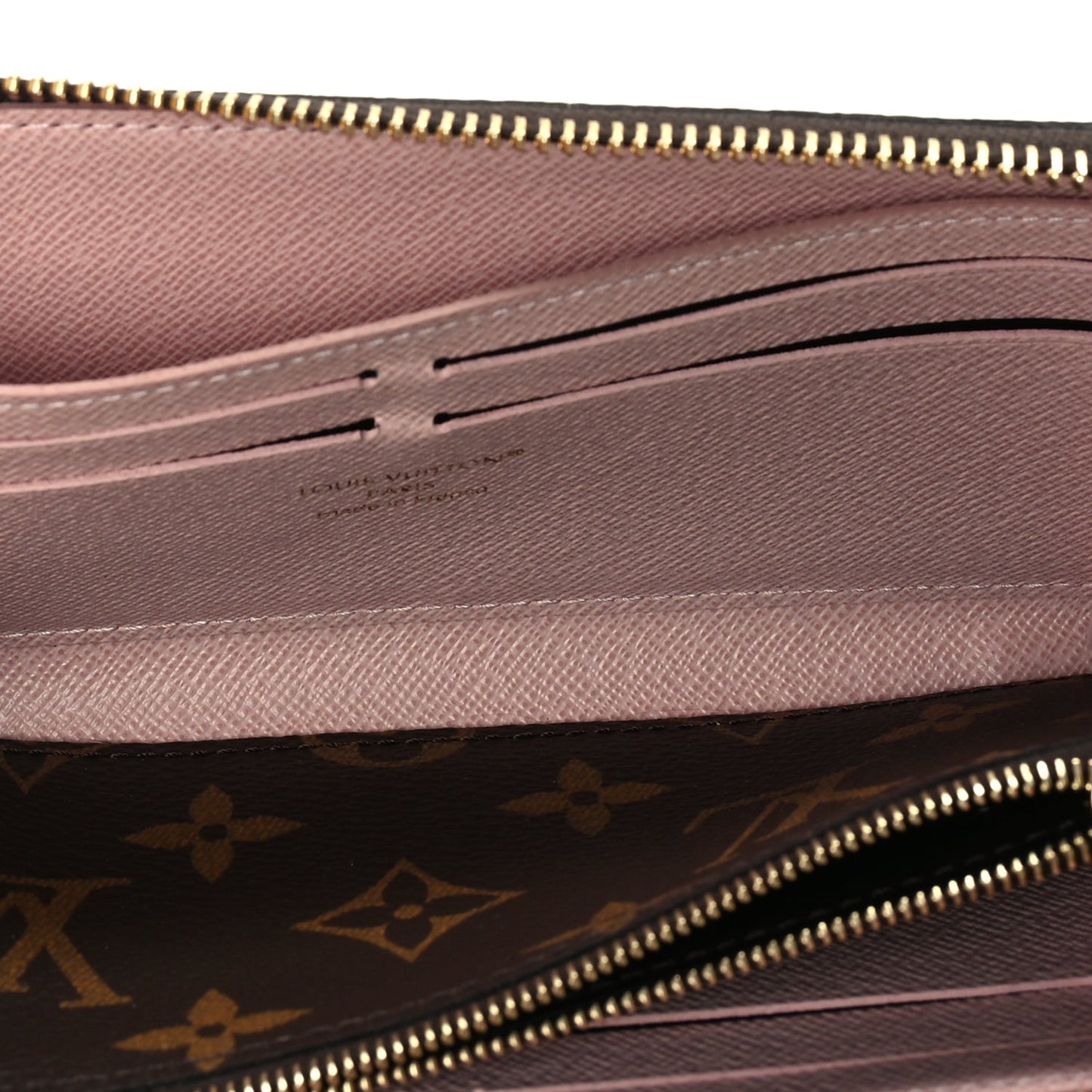 Louis Vuitton Monogram Clemence Wallet  Rose Ballerine