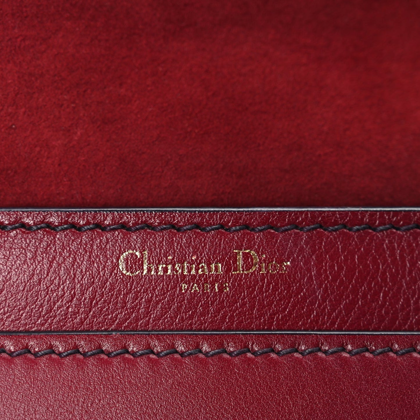 Christian Dior Calfskin J'Adior Chain Flap Bag Red