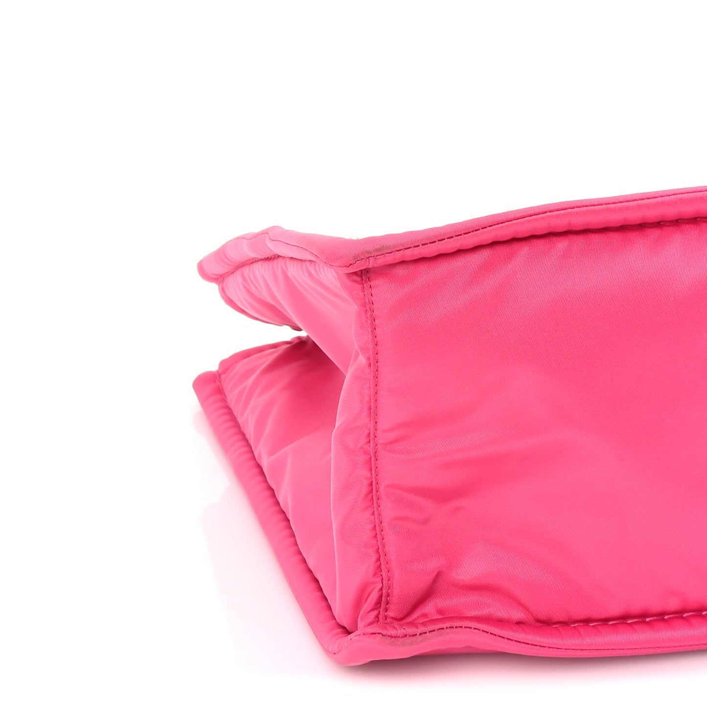 Prada Tessuto Nylon Chain Tote  Fuxia