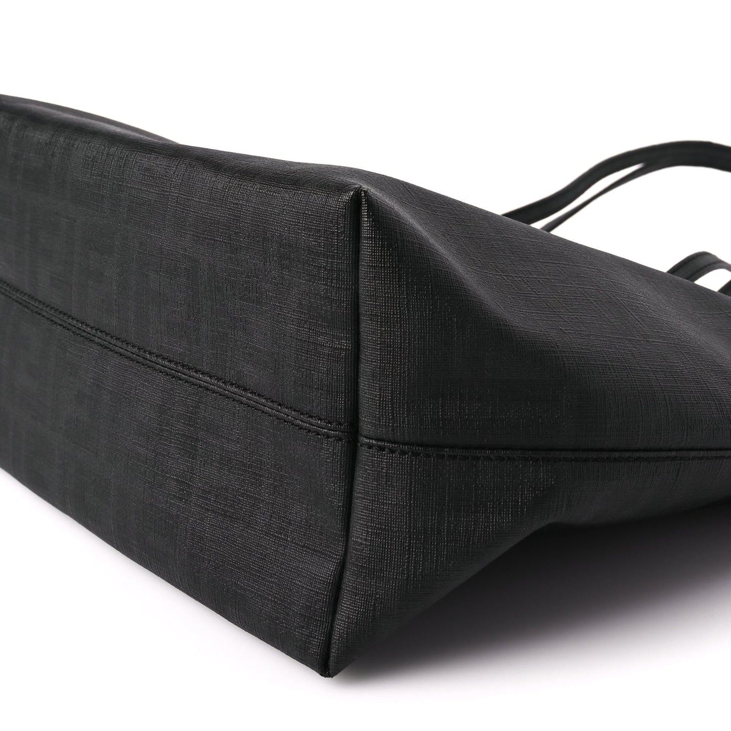 Fendi Zucca Spalmati Small Roll Tote Black