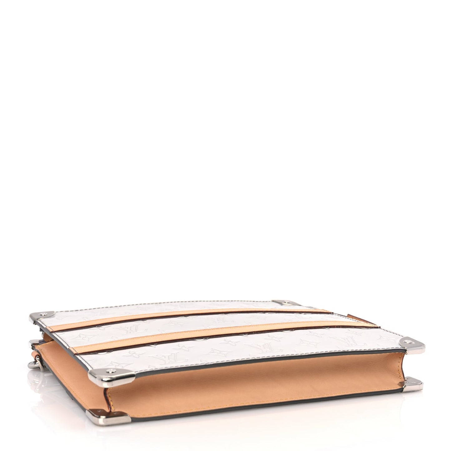 Louis Vuitton Monogram Mirror Trunk Pouch Silver