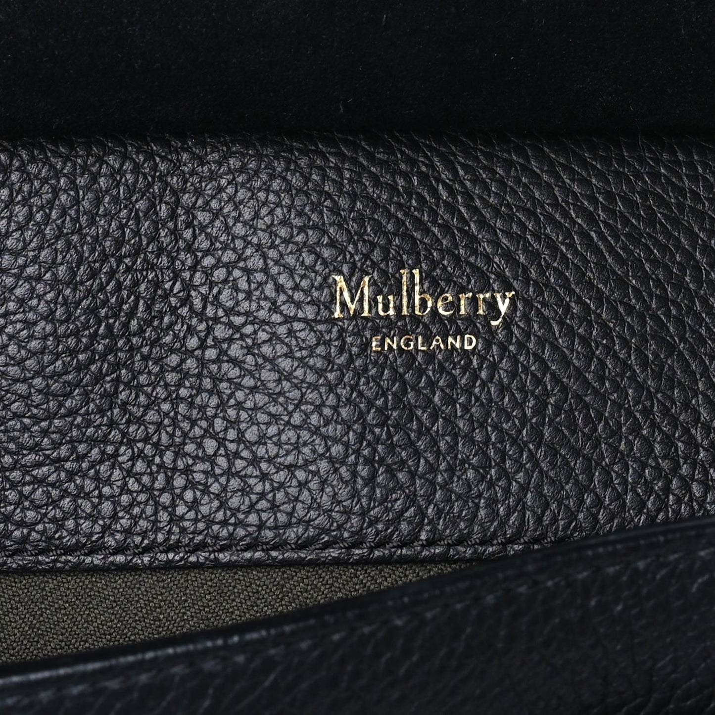 Mulberry Natural Grain Calfskin Antony Messenger Crossbody  Black