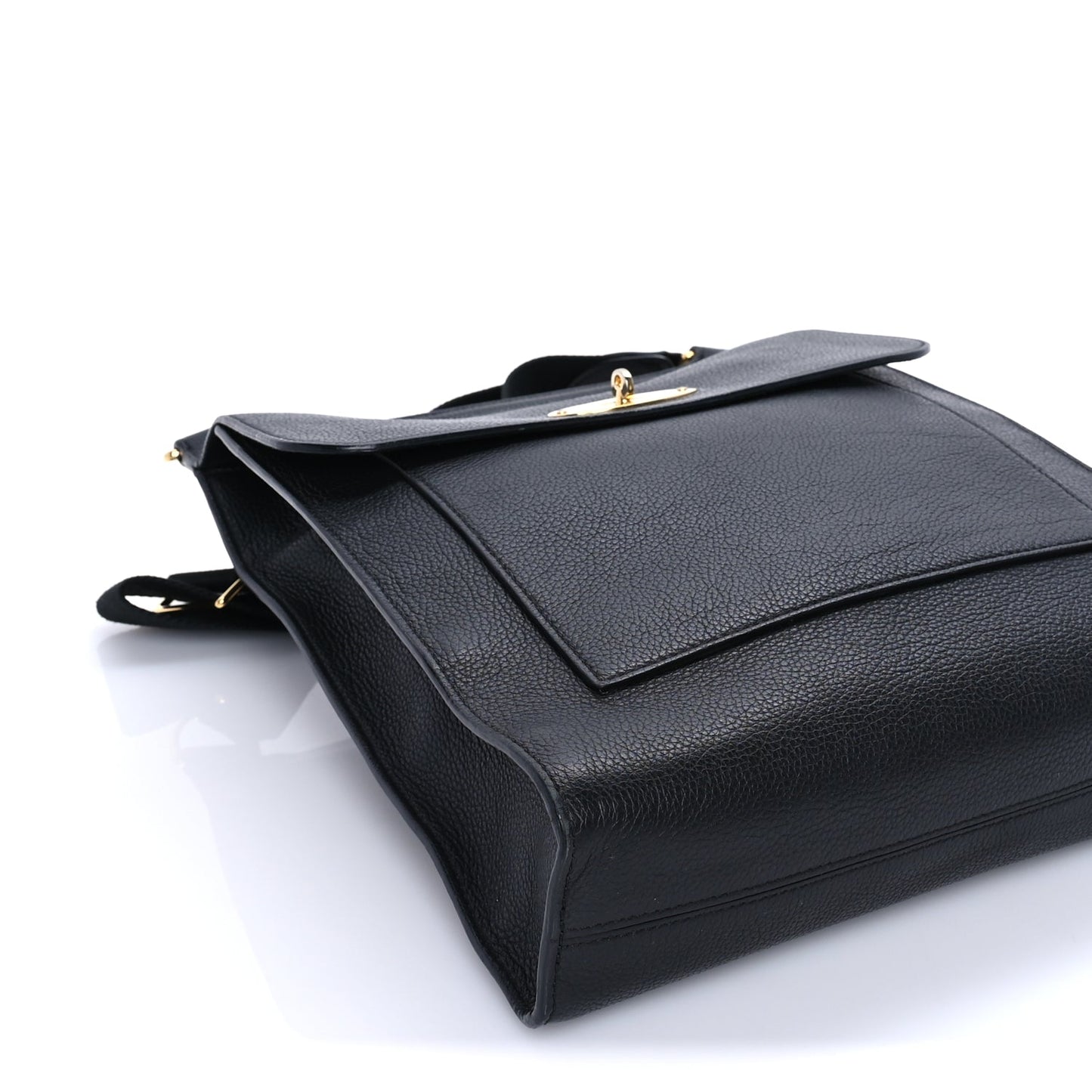 Mulberry Natural Grain Calfskin Antony Messenger Crossbody  Black