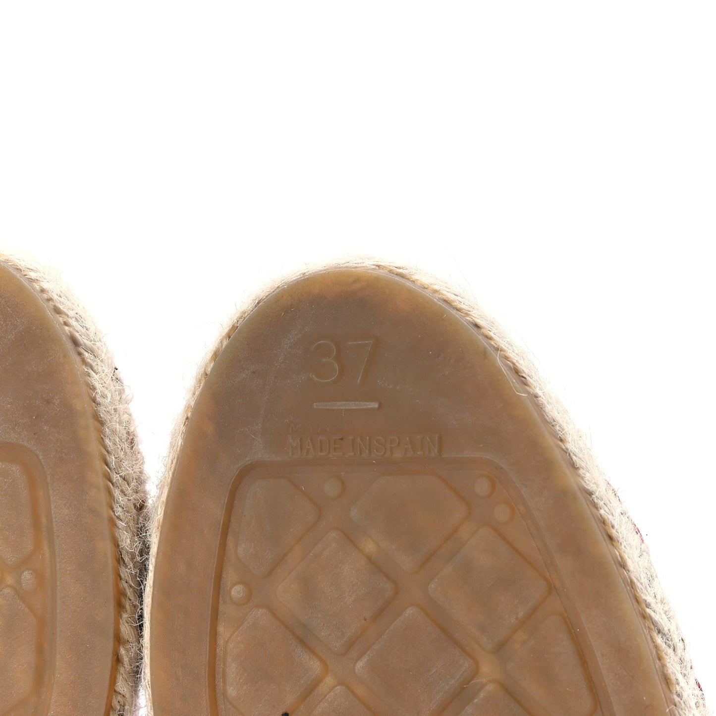 Chanel Lambskin CC Espadrilles 37  Red