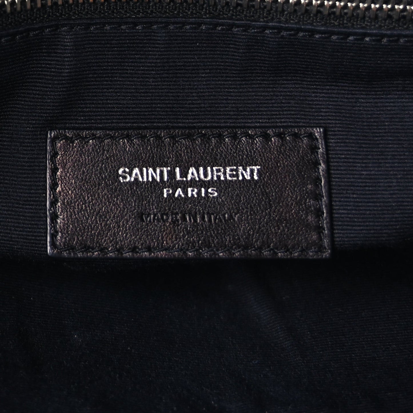 Saint Laurent Calfskin Y Quilted Monogram Medium Loulou Backpack  Black