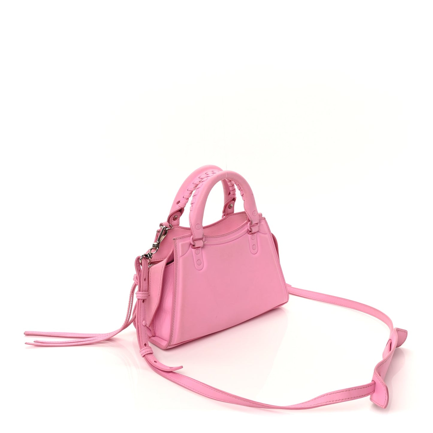 Balenciaga Cake Calfskin Tonal Hardware Mini Neo Classic City  Rose