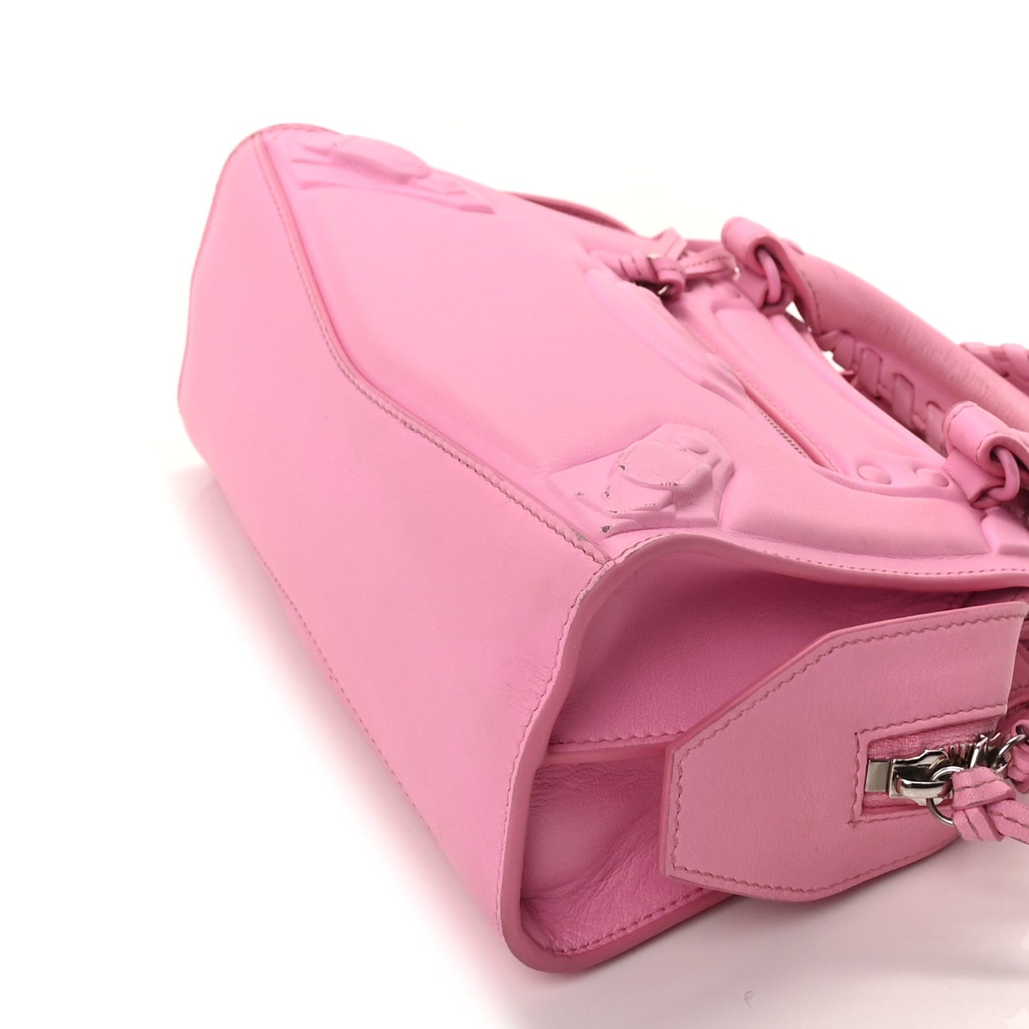 Balenciaga Cake Calfskin Tonal Hardware Mini Neo Classic City  Rose