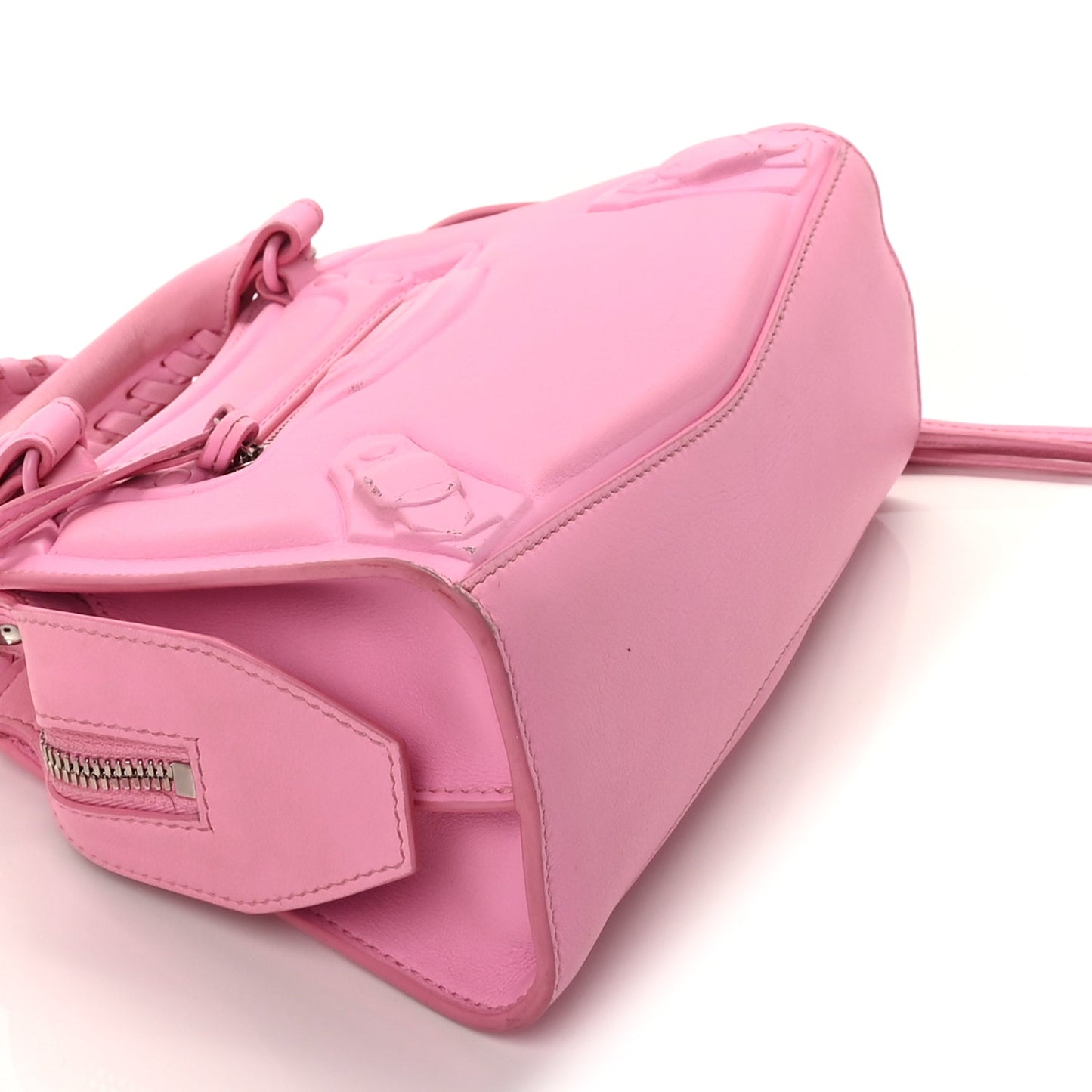 Balenciaga Cake Calfskin Tonal Hardware Mini Neo Classic City  Rose