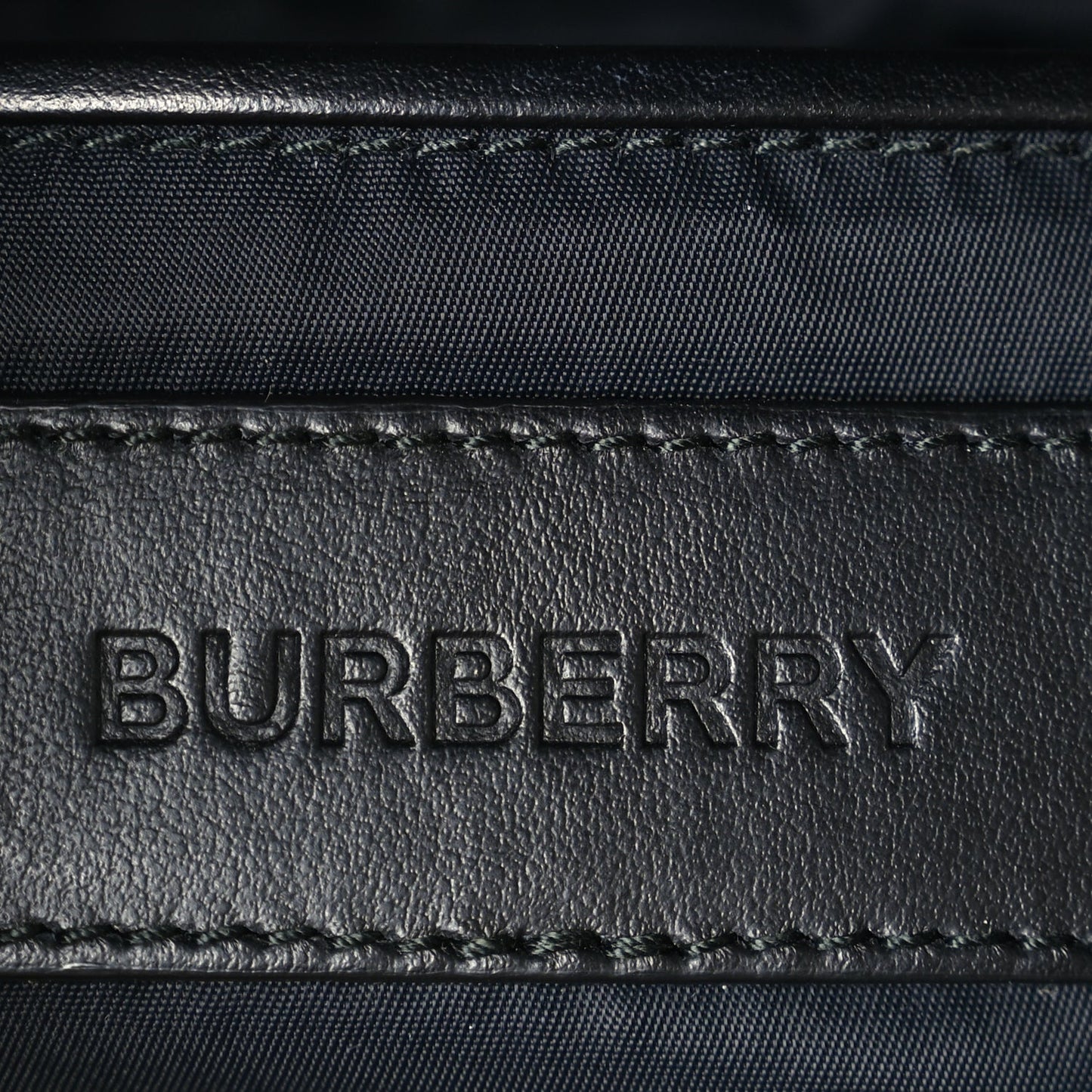 Burberry Nylon Logo Print Medium Rucksack Backpack Black