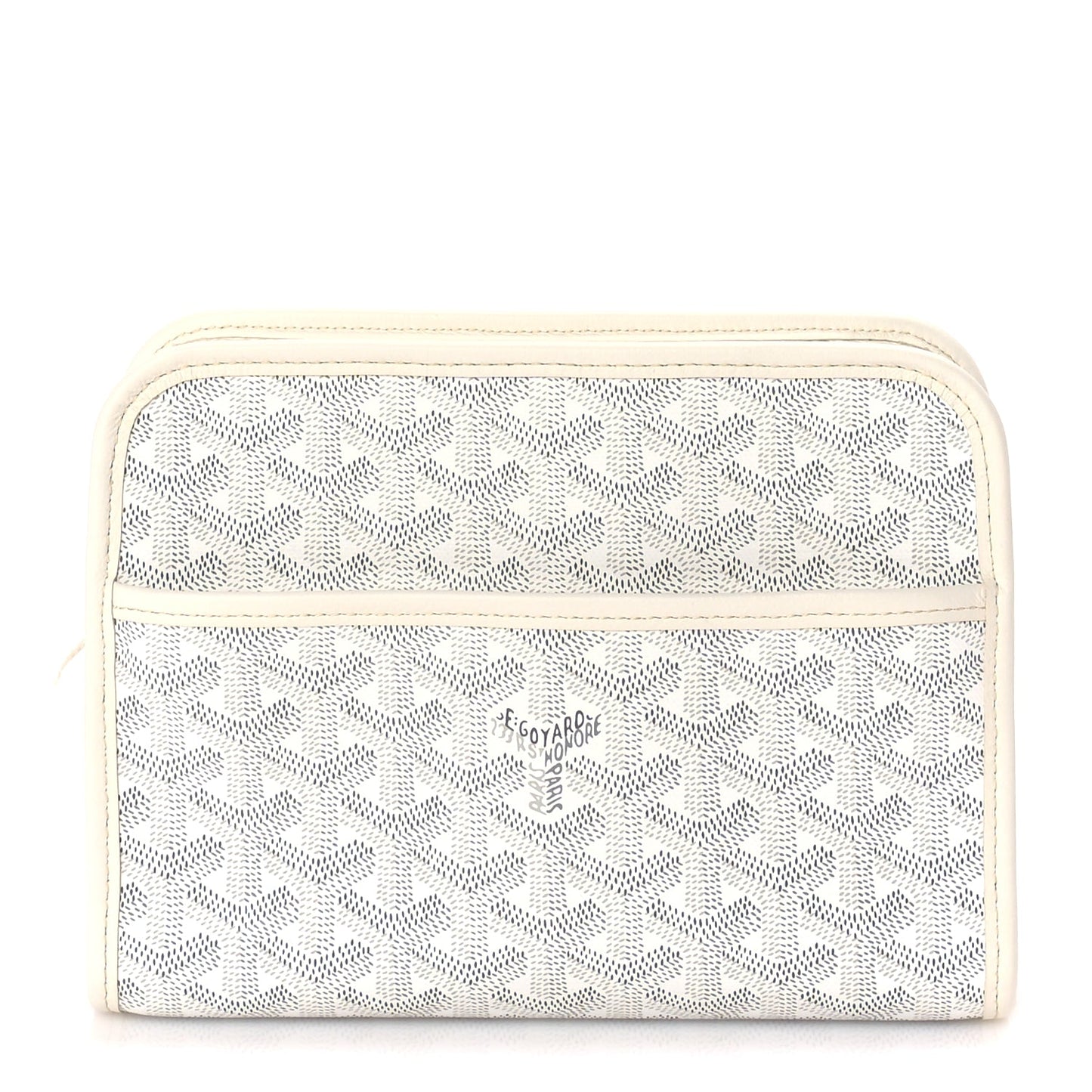 Goyard Goyardine Jouvence PM Toiletry Pouch White