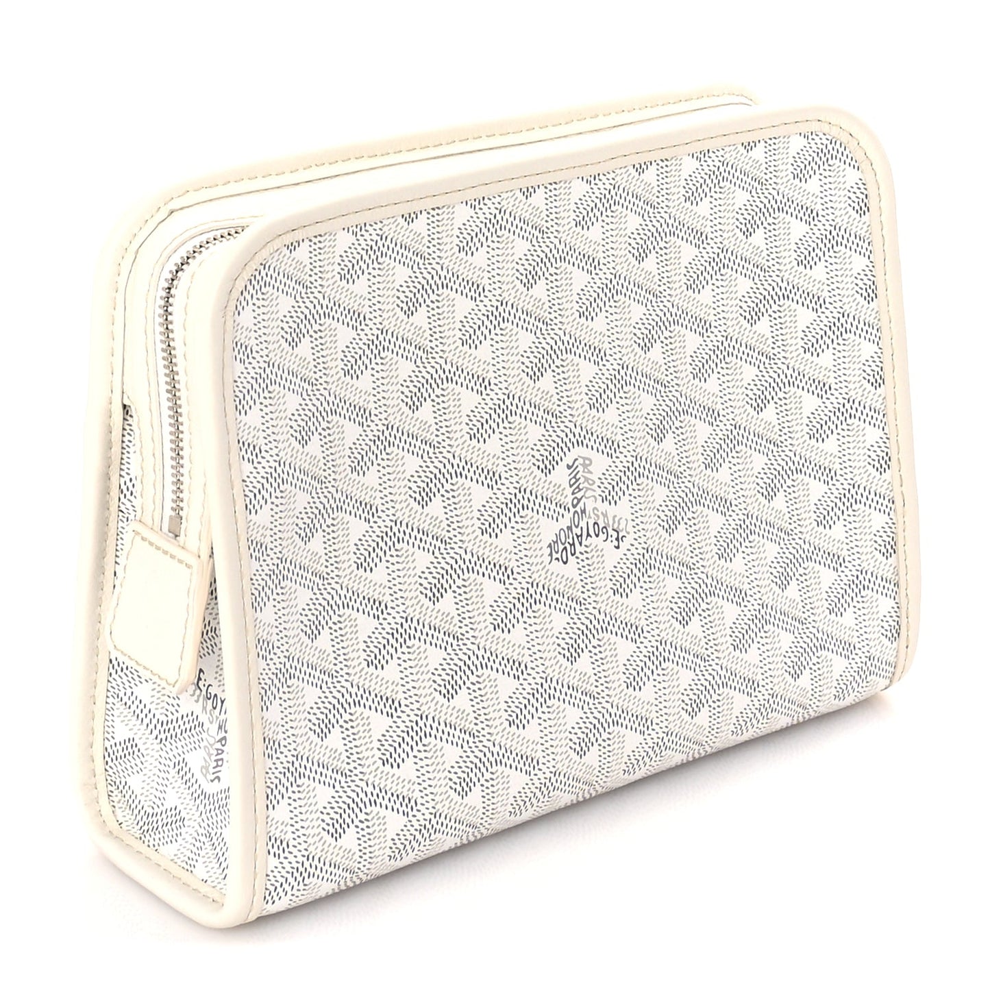 Goyard Goyardine Jouvence PM Toiletry Pouch White