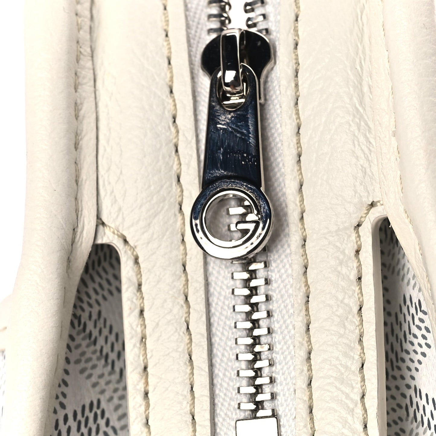 Goyard Goyardine Jouvence PM Toiletry Pouch White