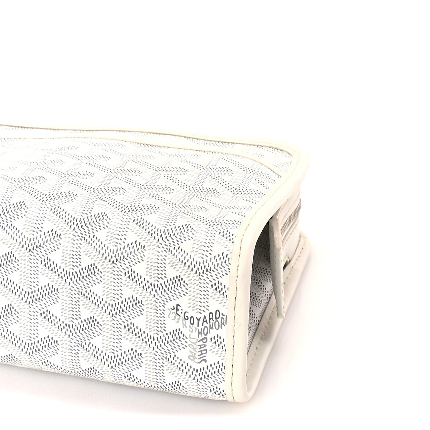 Goyard Goyardine Jouvence PM Toiletry Pouch White