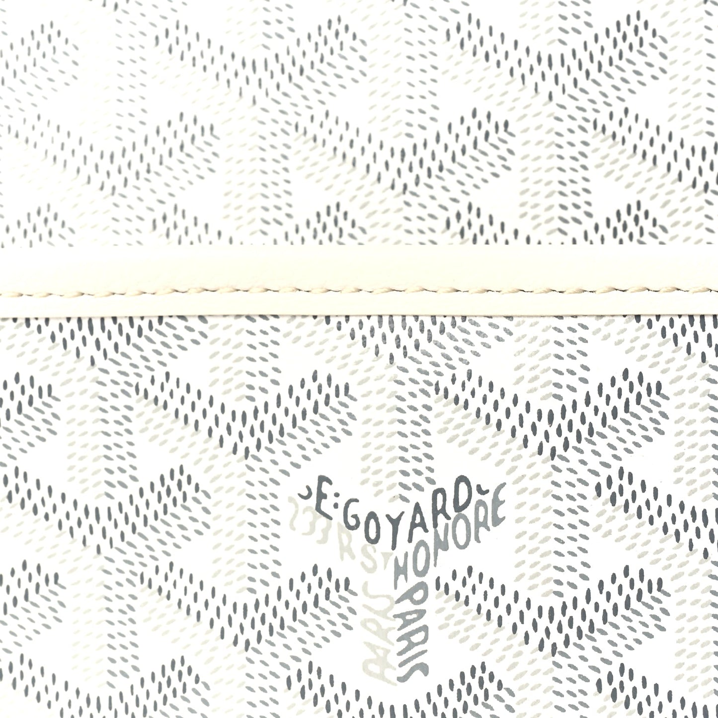 Goyard Goyardine Jouvence PM Toiletry Pouch White