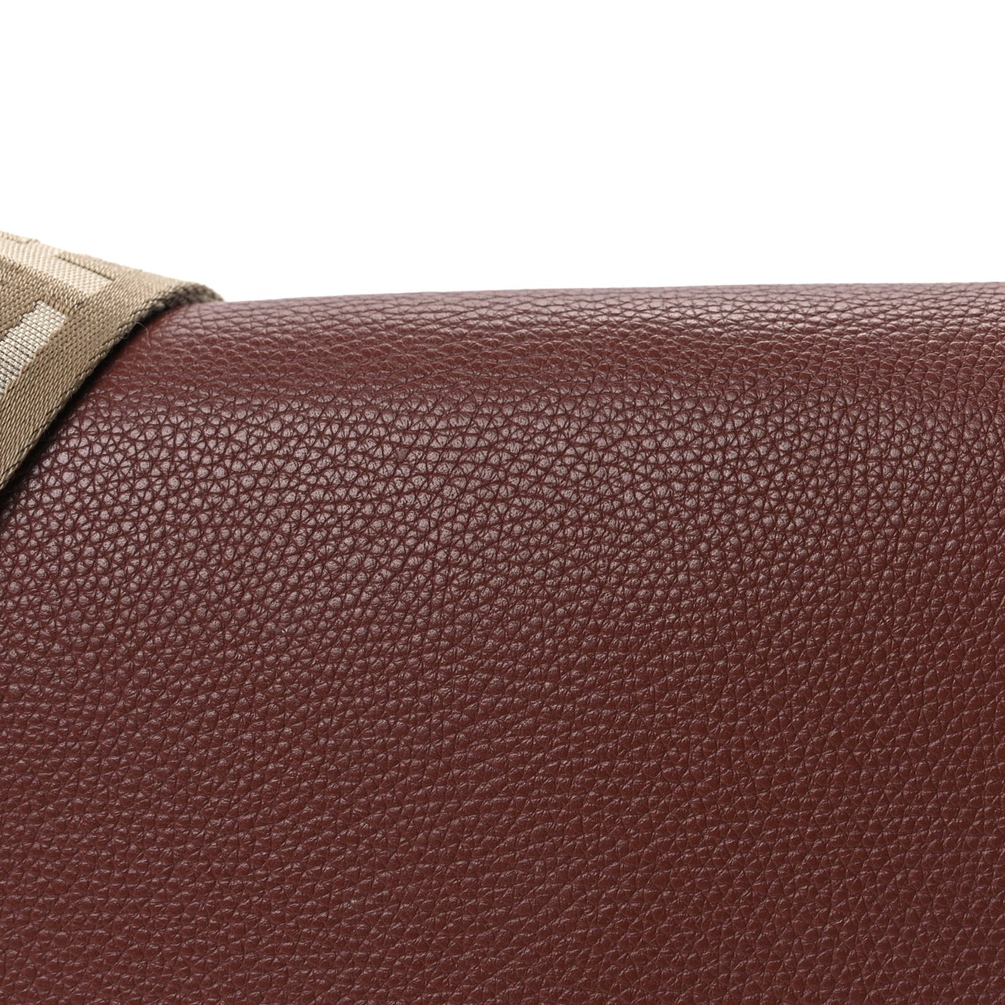 Burberry Calfskin Vintage Check Note Crossbody Bag Tan