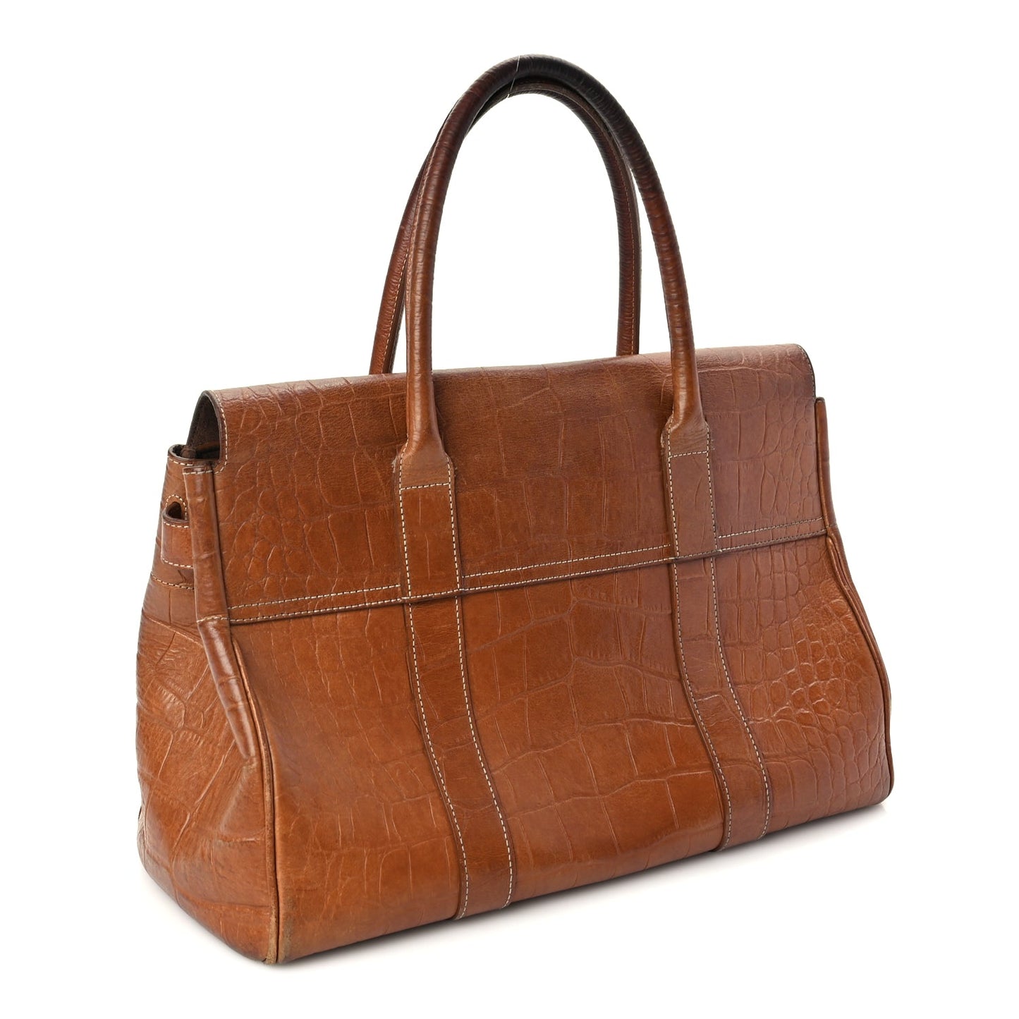 Mulberry Crocodile Embossed Bayswater Oak