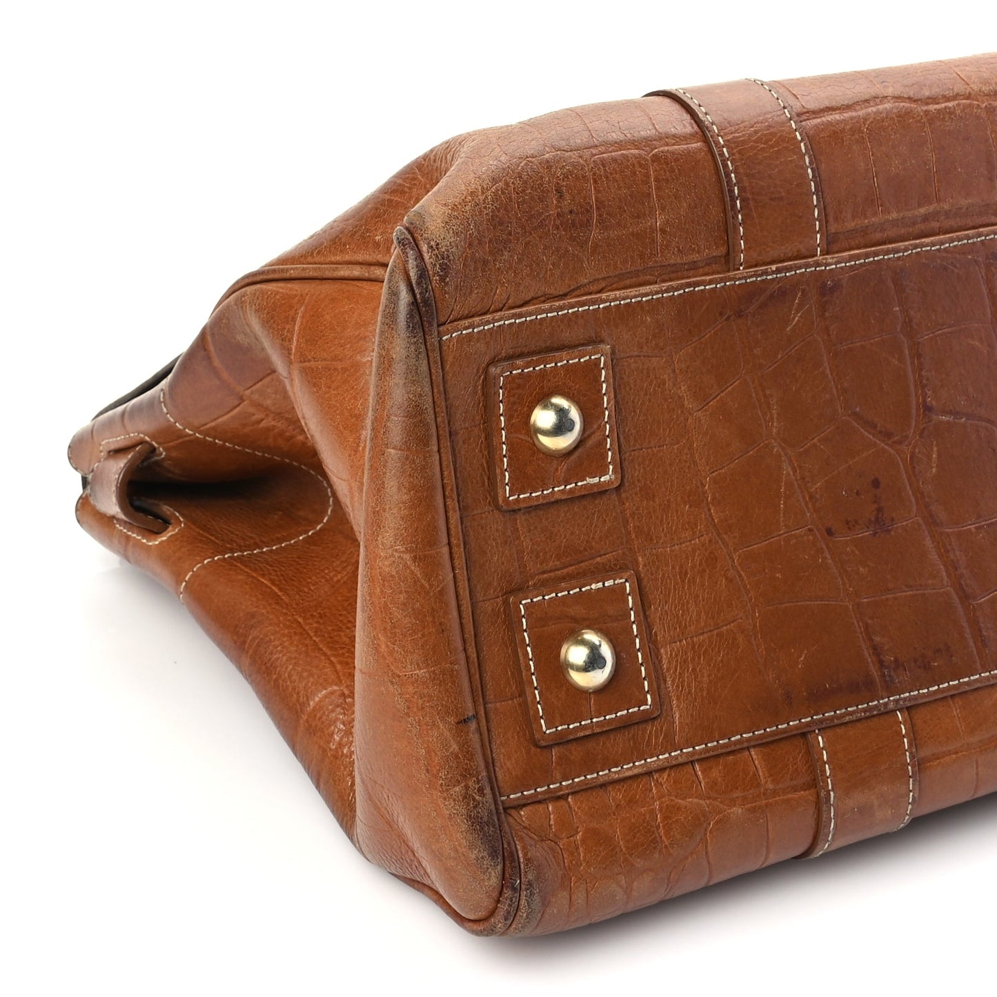 Mulberry Crocodile Embossed Bayswater Oak
