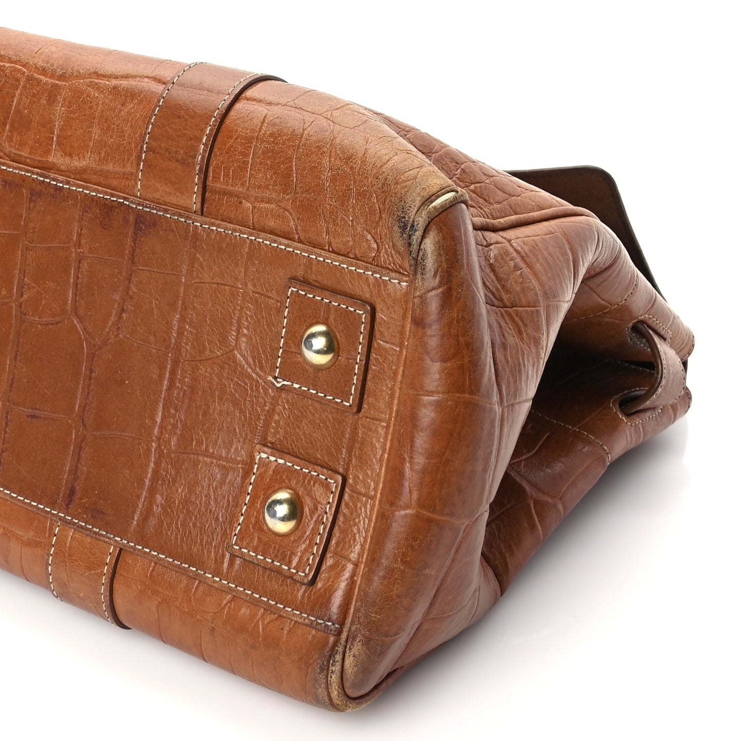 Mulberry Crocodile Embossed Bayswater Oak