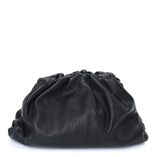 Bottega Veneta Smooth Butter Calf Teen Pouch Black