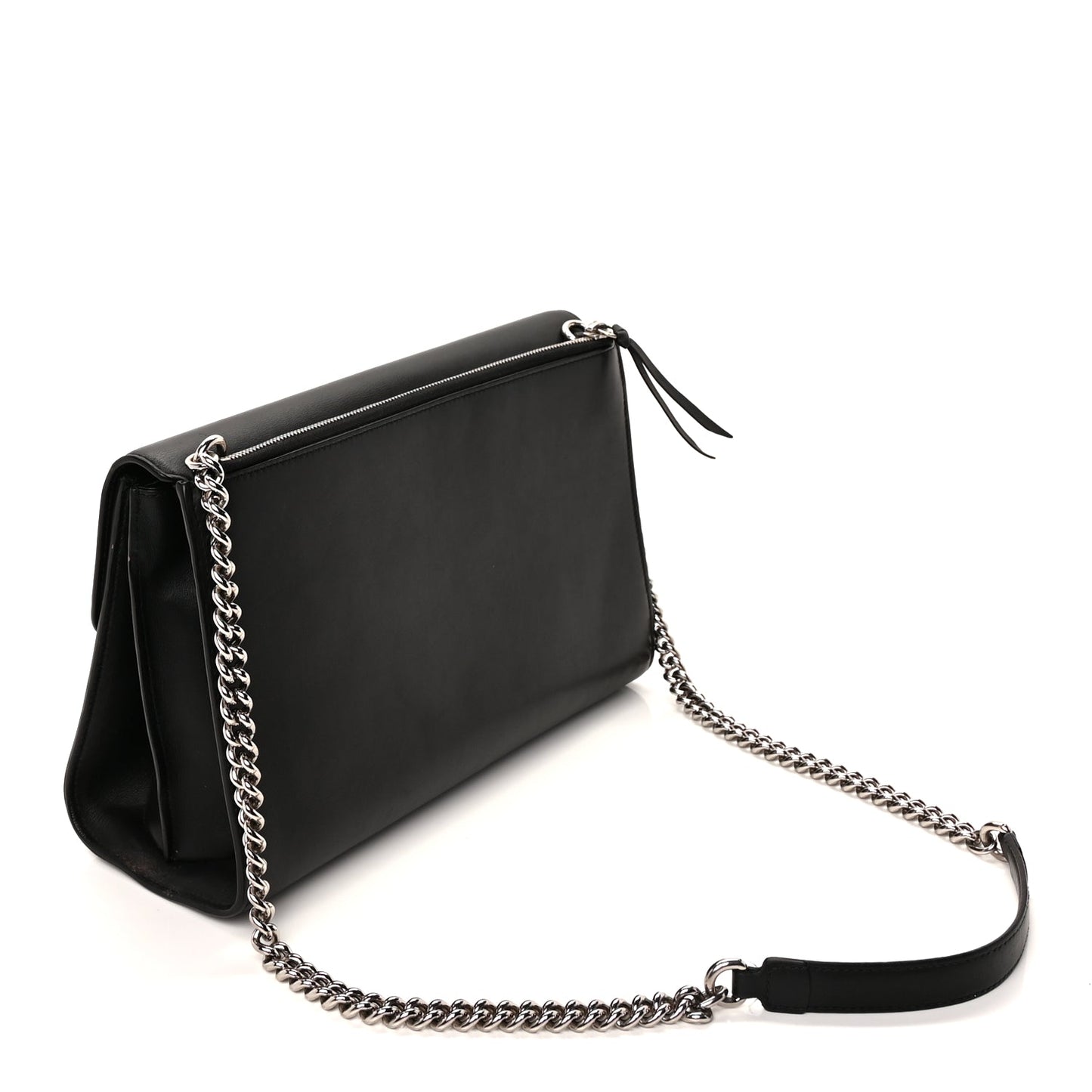 Gucci Moon Calfskin Medium Interlocking G Shoulder Bag  Black
