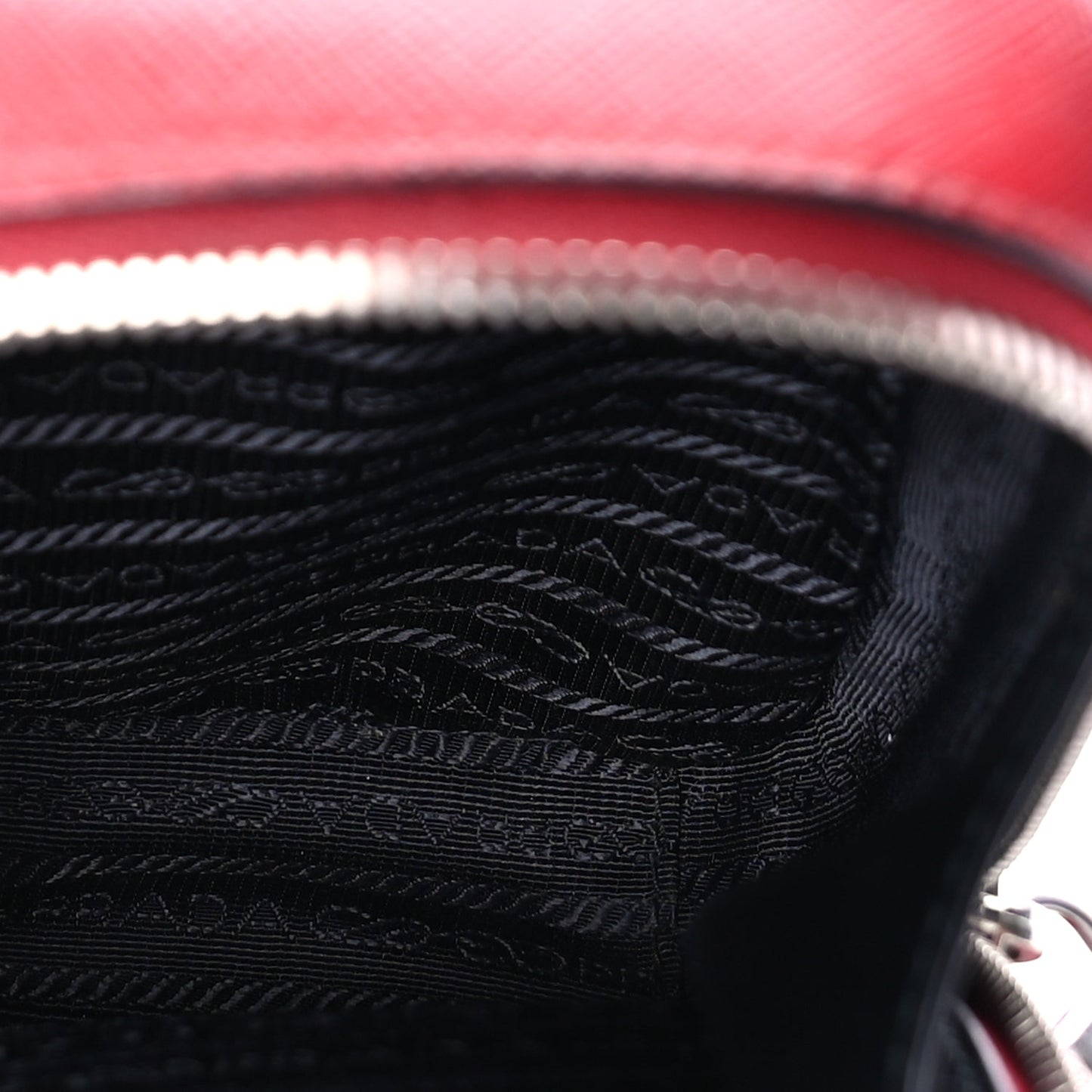 Prada Saffiano Travel Brique Crossbody Messenger Bag Fuoco