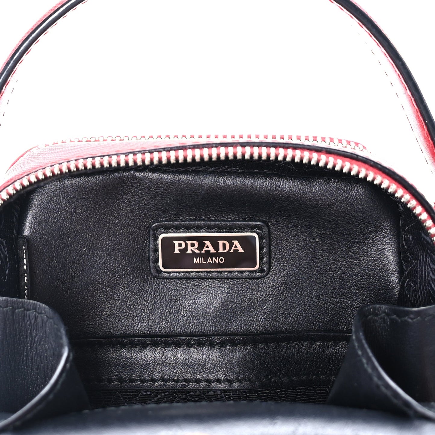 Prada Saffiano Travel Brique Crossbody Messenger Bag Fuoco