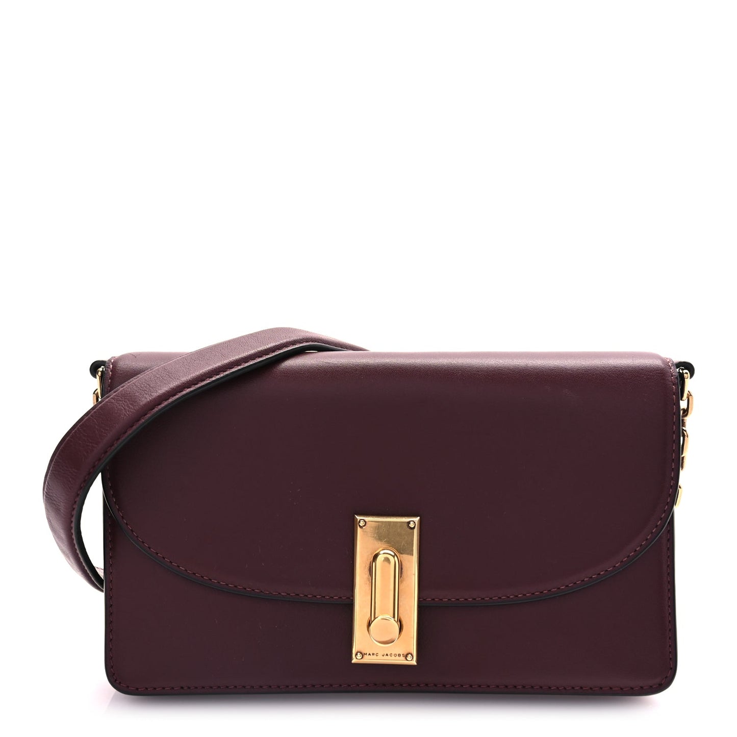 Marc Jacobs Calfskin West End Chain Wallet  Burgundy