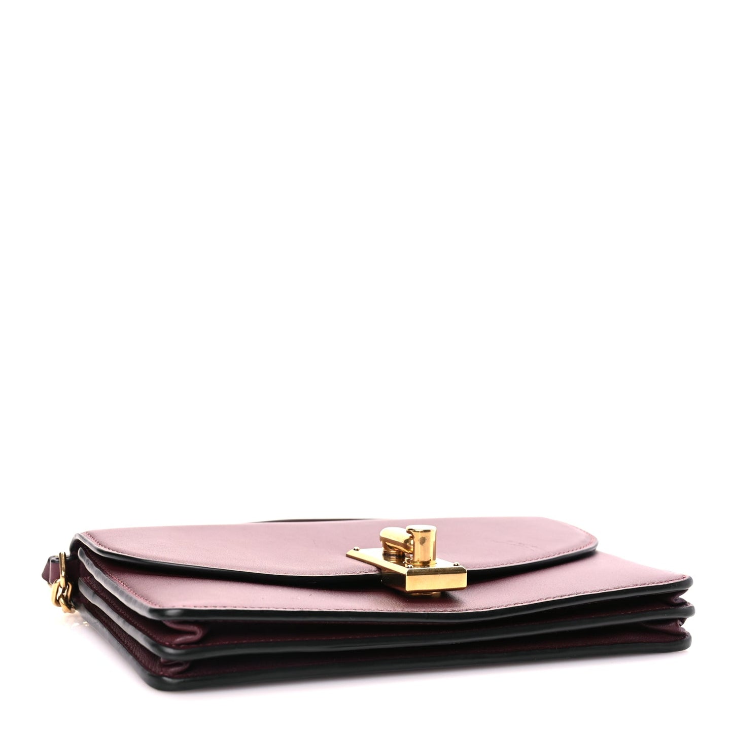 Marc Jacobs Calfskin West End Chain Wallet  Burgundy
