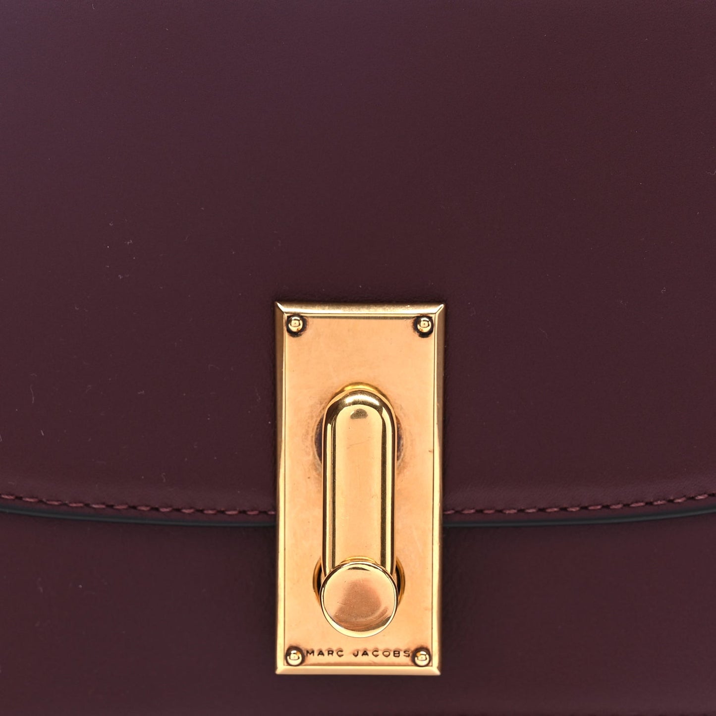 Marc Jacobs Calfskin West End Chain Wallet  Burgundy