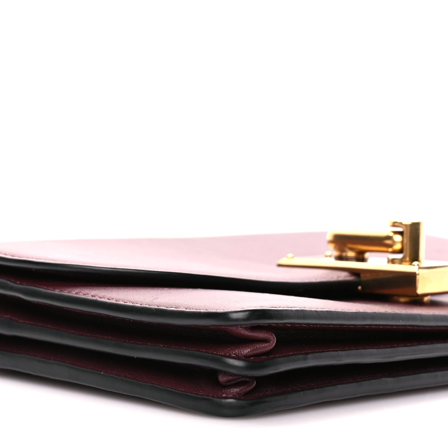 Marc Jacobs Calfskin West End Chain Wallet  Burgundy