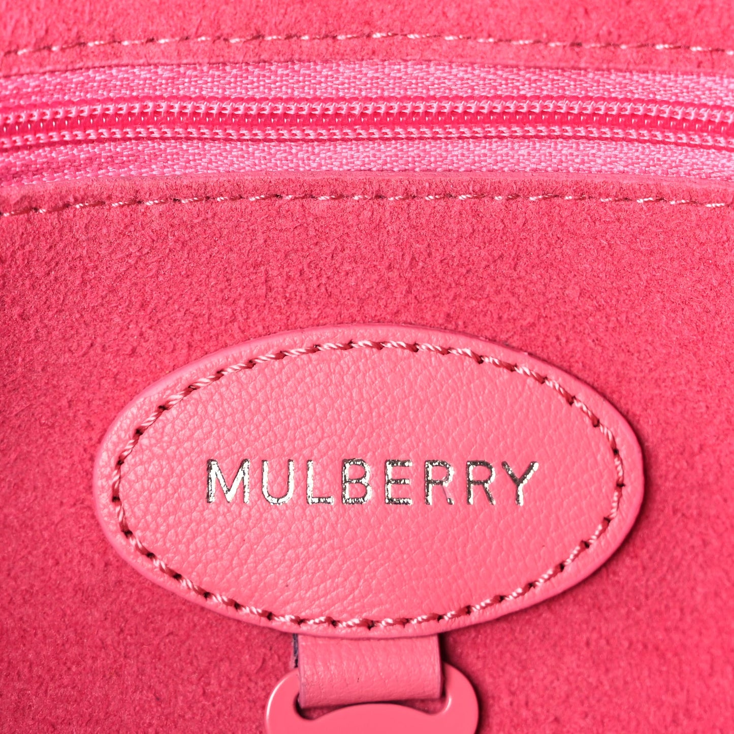 Mulberry Classic Grain Medium Lily Flap Geranium Pink Geranium Pink