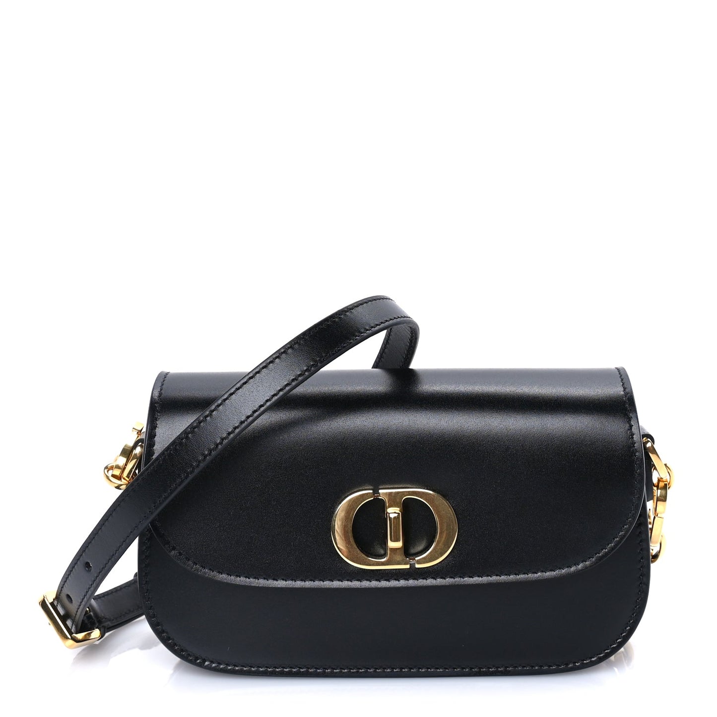 Christian Dior Box Calfskin 30 Montaigne Small Avenue Bag  Black