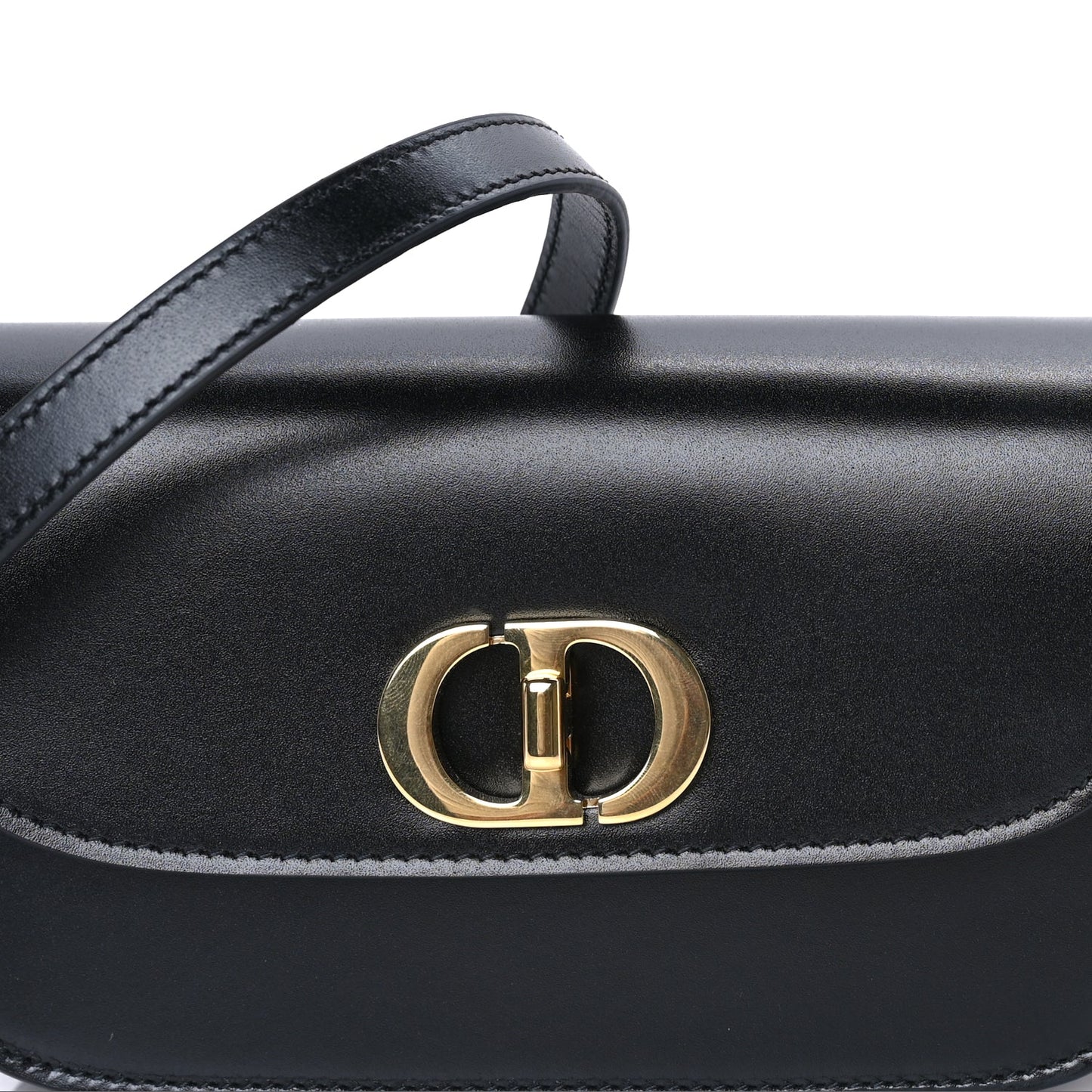 Christian Dior Box Calfskin 30 Montaigne Small Avenue Bag  Black