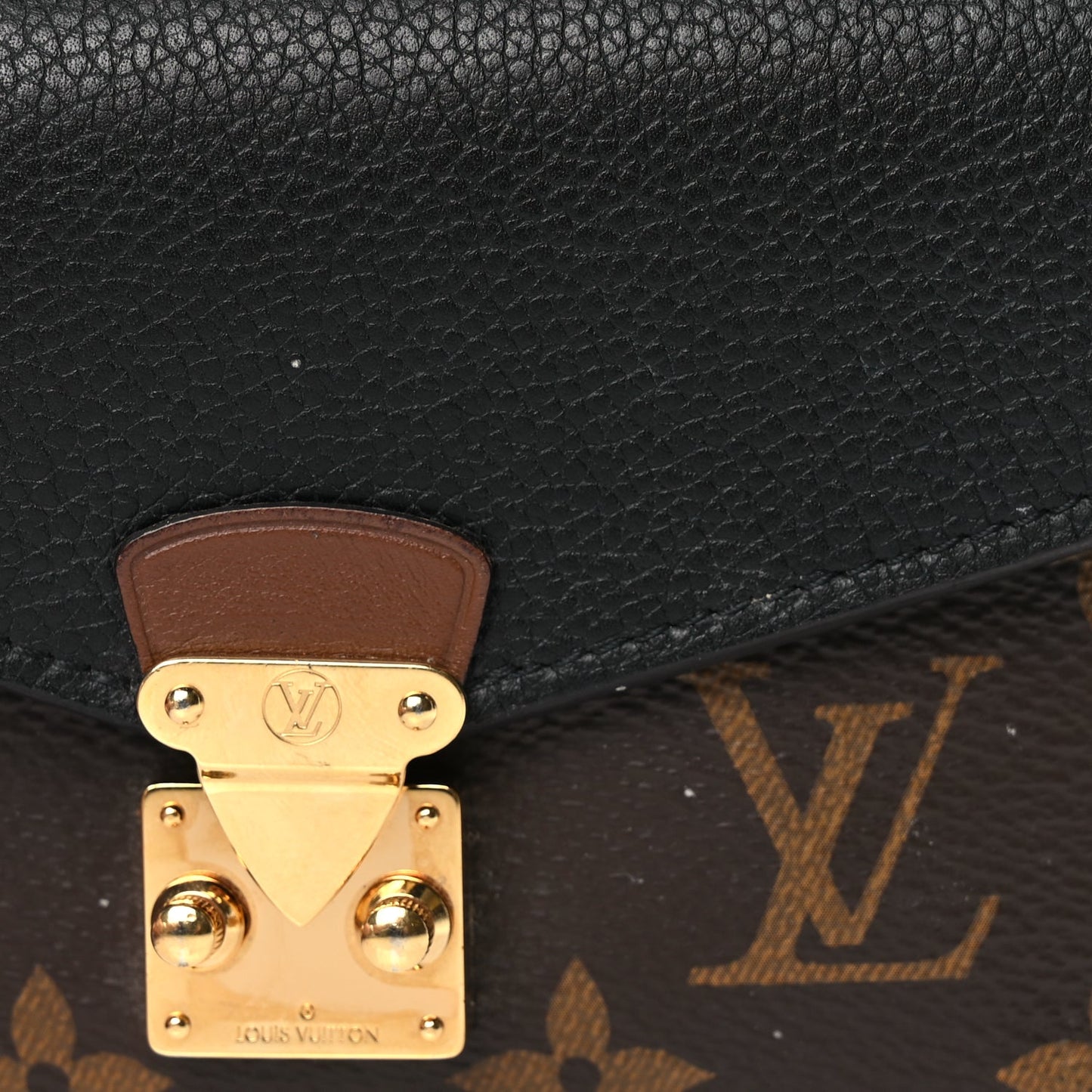 Louis Vuitton LOUIS VUITTON Monogram Pallas Compact Wallet NM Black