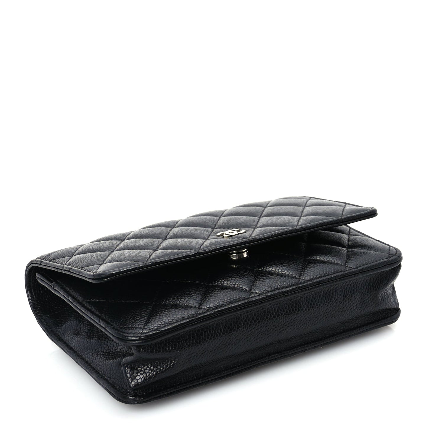 Chanel Caviar Quilted Wallet On Chain WOC  Black