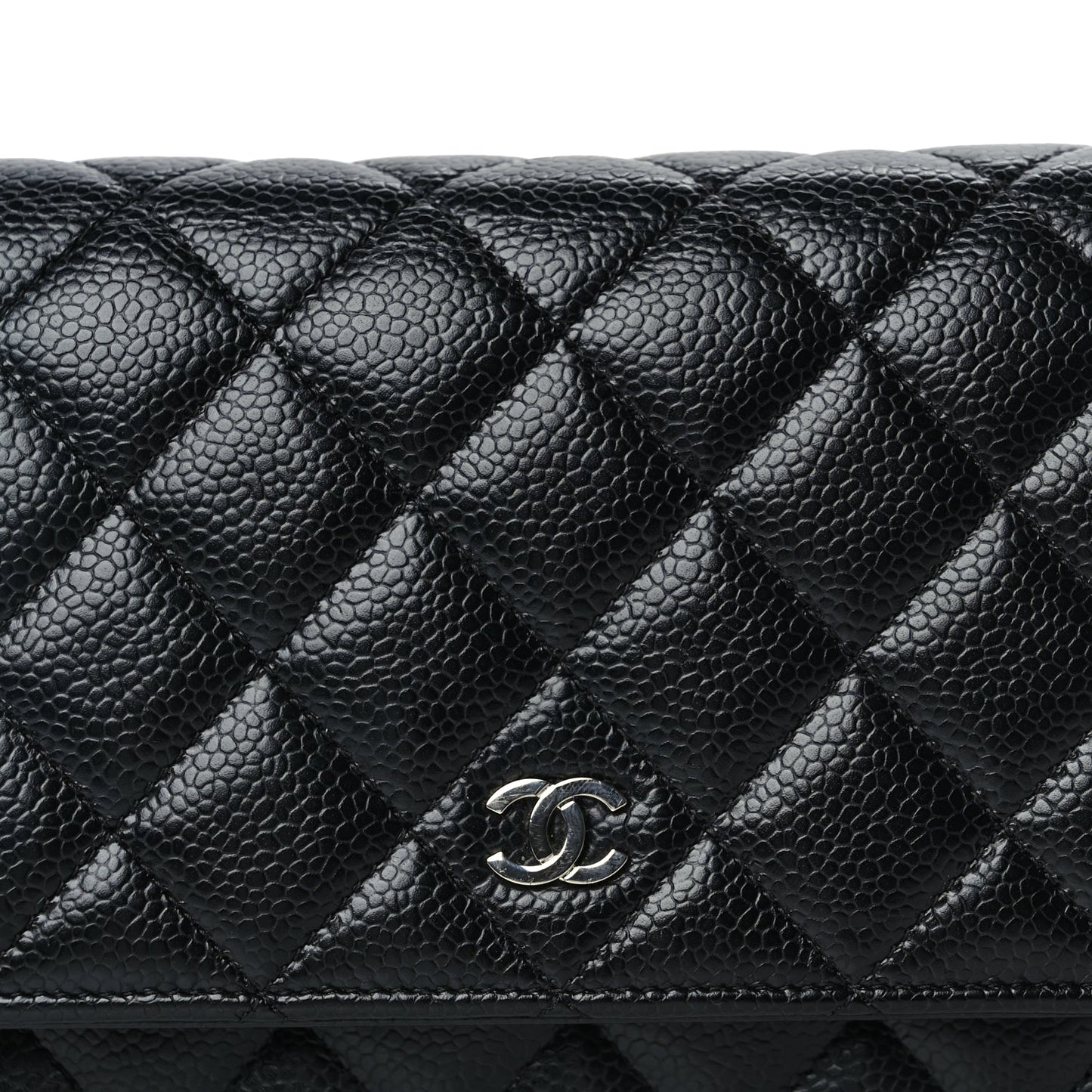 Chanel Caviar Quilted Wallet On Chain WOC  Black