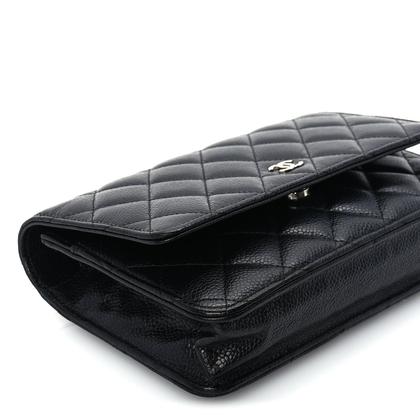 Chanel Caviar Quilted Wallet On Chain WOC  Black