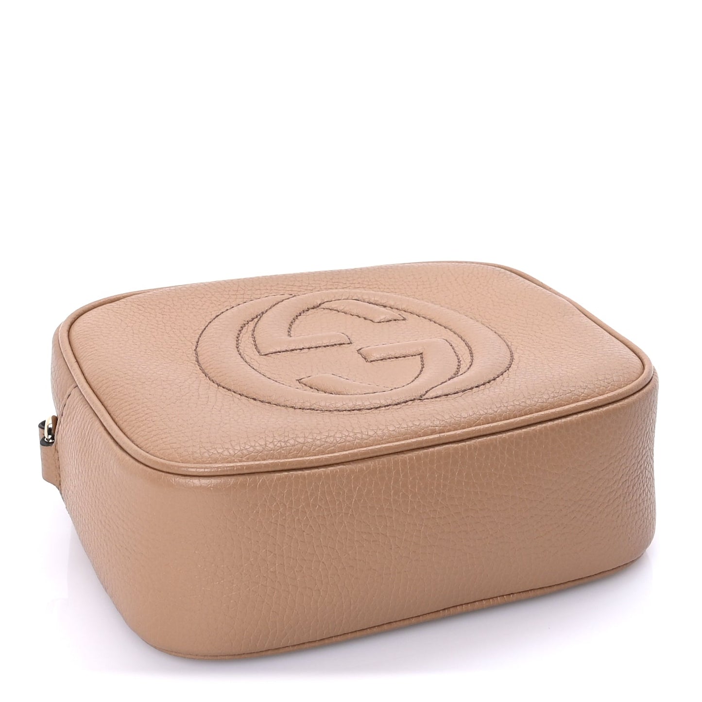 Gucci Pebbled Calfskin Small Soho Disco Bag Rose Beige