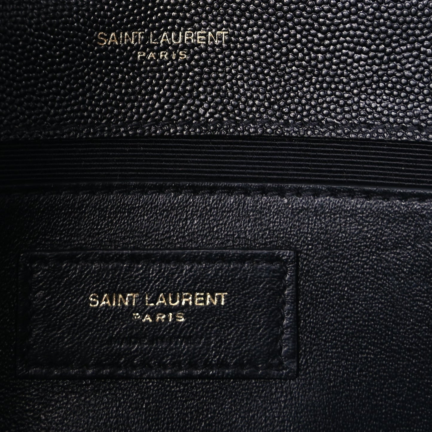 Saint Laurent Grain De Poudre Medium Classic Monogram Kate Satchel Black