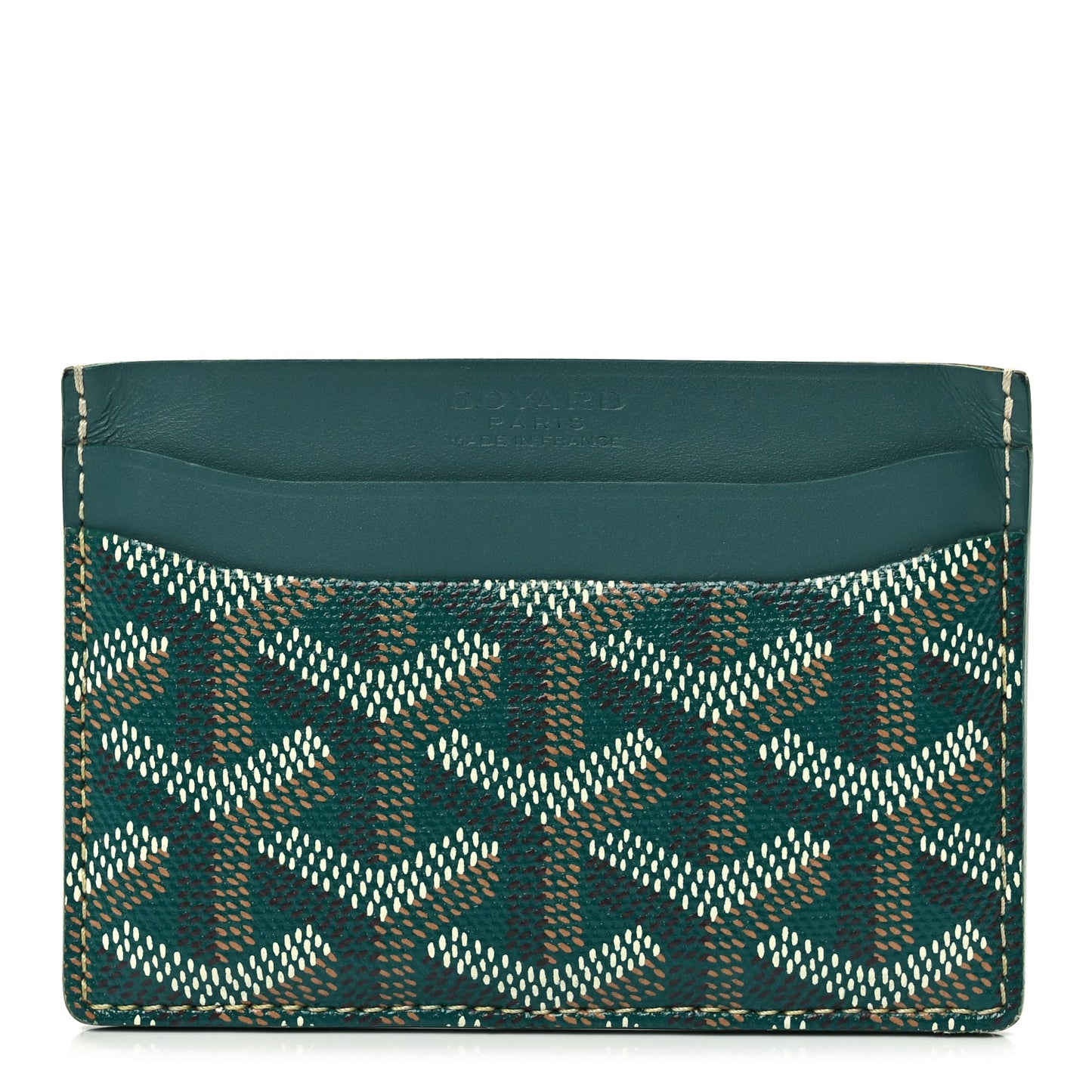 Goyard Goyardine Saint Sulpice Card Holder Green